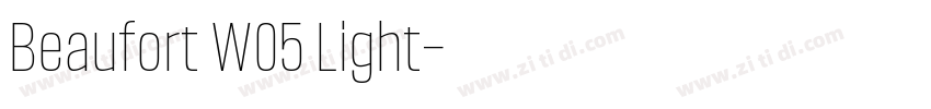 Beaufort W05 Light字体转换